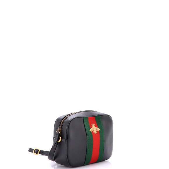 Gucci Bee Web Camera Bag Leather - Picture 2 of 7